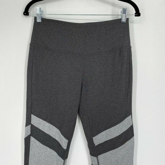 Splits59 Colorblock Athletic Legging Size Medium High Waist Stretch Workout Gray - Picture 2 of 9